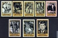 John F. Kennedy Mint Set of 8 Stamps Umm Al Qiwain, 1965